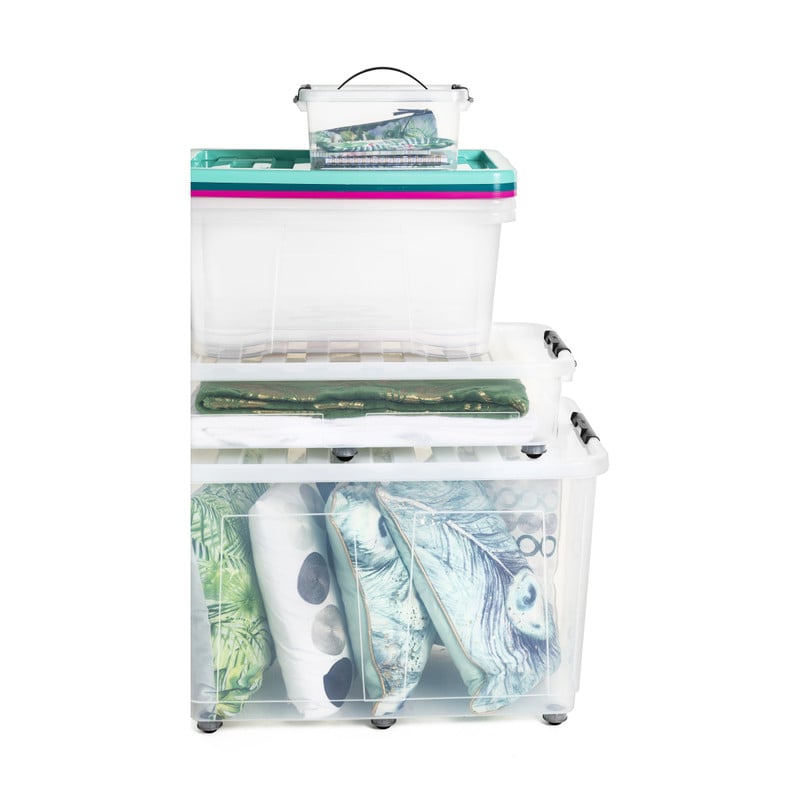 Opbergbox met wieltjes - 150 liter - 76x48.5x50 cm