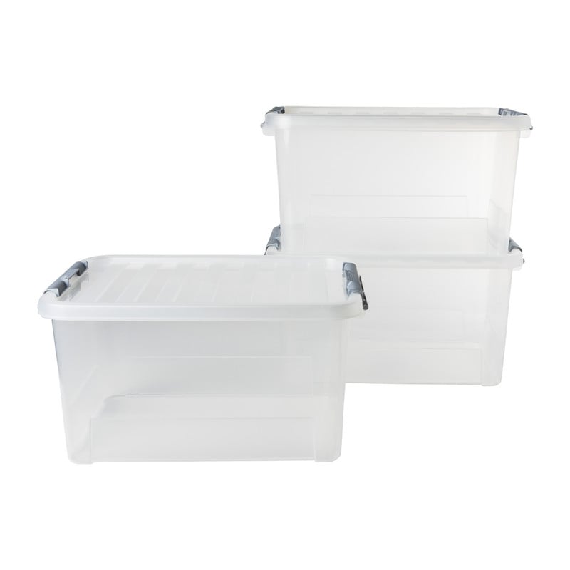 Clipbox 25 liter - 23x42x31 cm - set van 3