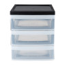 Iris ladesysteem A5 - 3 lades - zwart - 26x22x19 cm