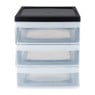 Iris ladesysteem A4 - 3 lades - zwart - 35.5x26x25.5 cm