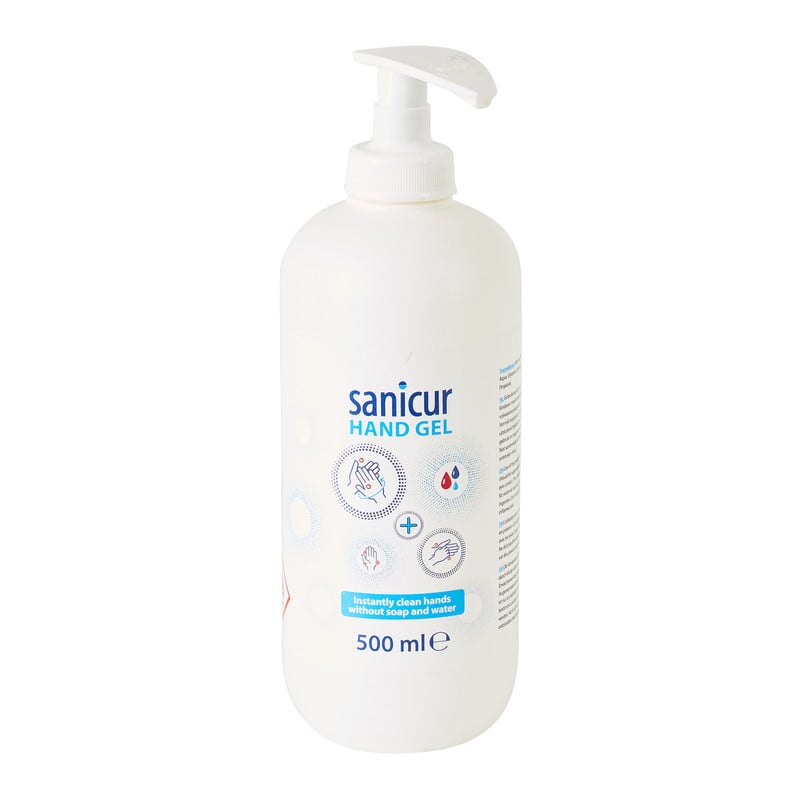 Handgel pomp - Sanicur - 500 ml