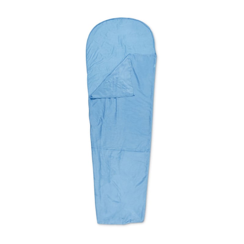 Reislaken 1-persoons mummy - 230x80-55 cm - lichtblauw