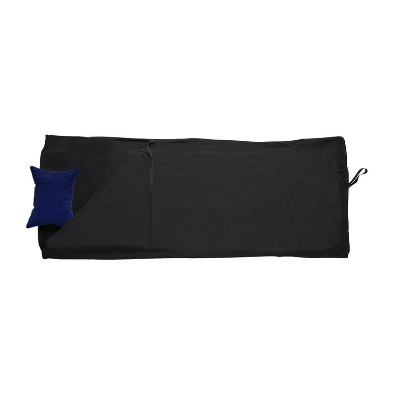 Slaapzak fleece - 190x80 cm - zwart