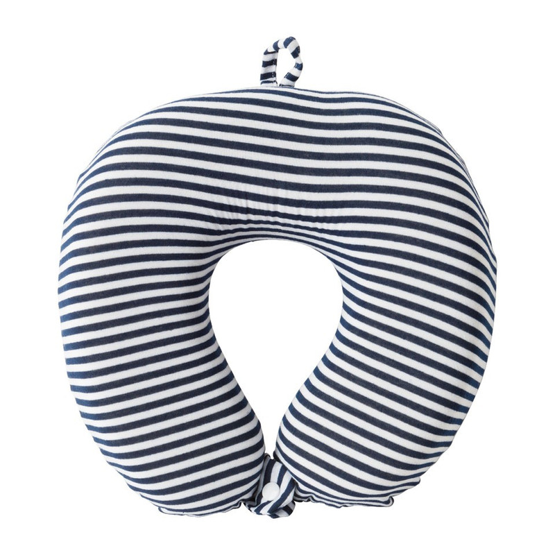 Nekkussen memory foam - blauw/wit