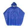 Travel poncho dots - blauw oud