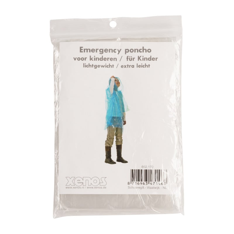 Regenponcho kids - diverse kleuren