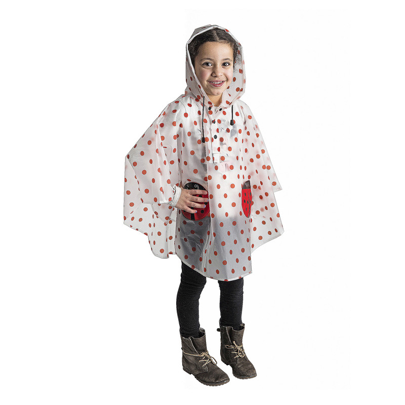Kinderponcho - lieveheersbeestje