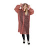 Festival poncho regenjas - rood - one size
