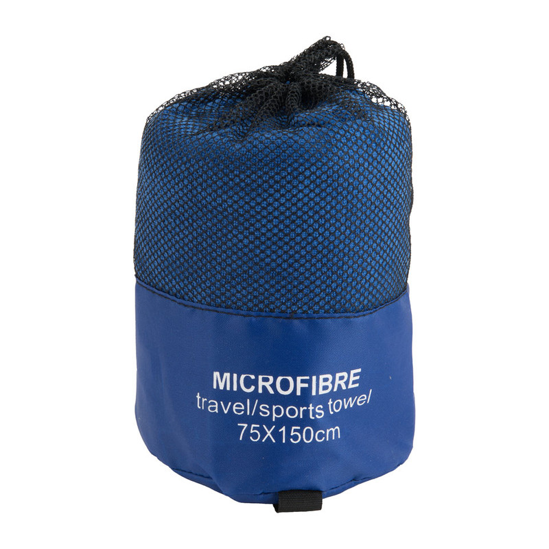 Travel badlaken - 75x150 cm - blauw