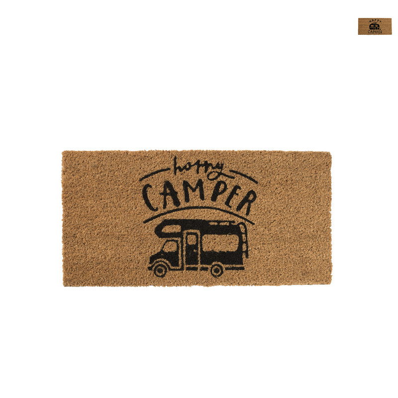 Deurmat happy camper - diverse varianten - 25x50 cm