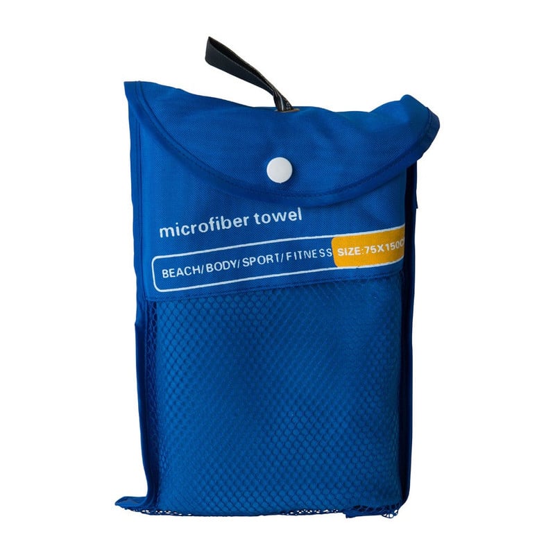 Travel-/sporthanddoek - 75x150 cm - blauw