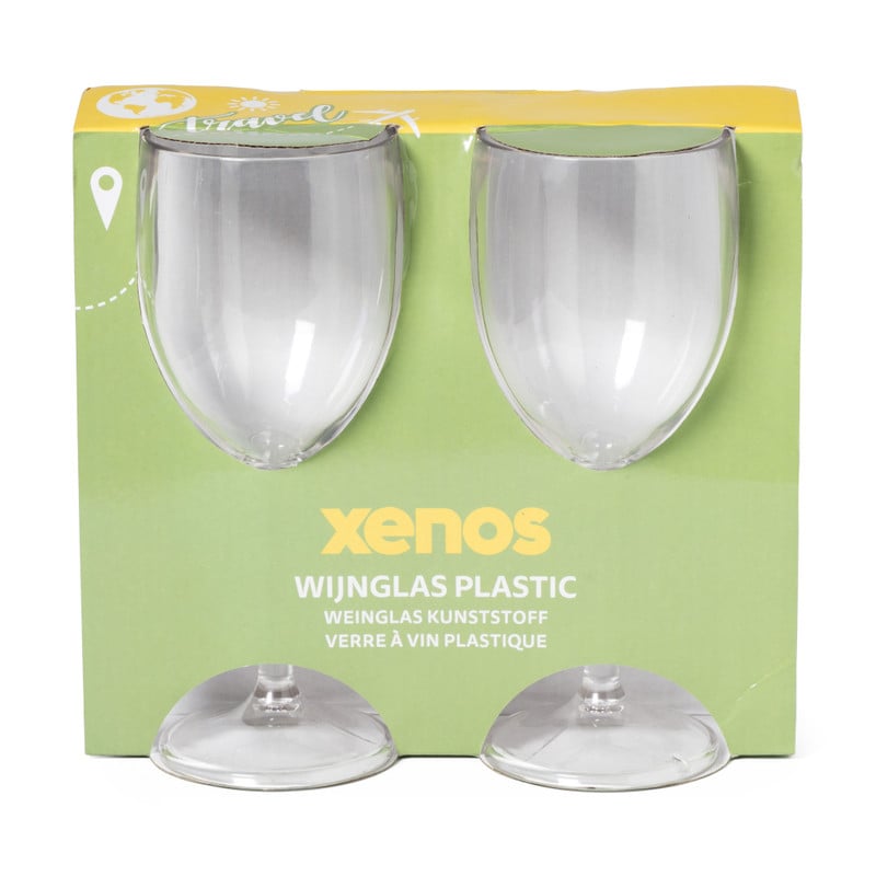 Kunststof wijnglas - set van 2