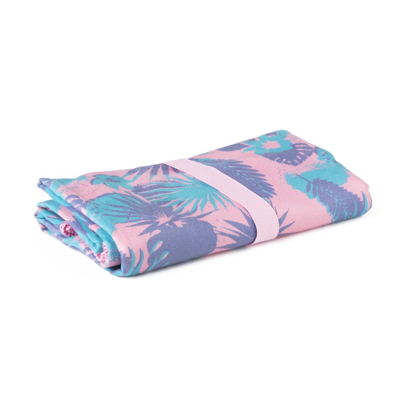 Travel-/sporthanddoek - roze - 130x80 cm