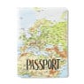 Paspoorthoes - wereldkaart - 13,5x10x10,5 cm 