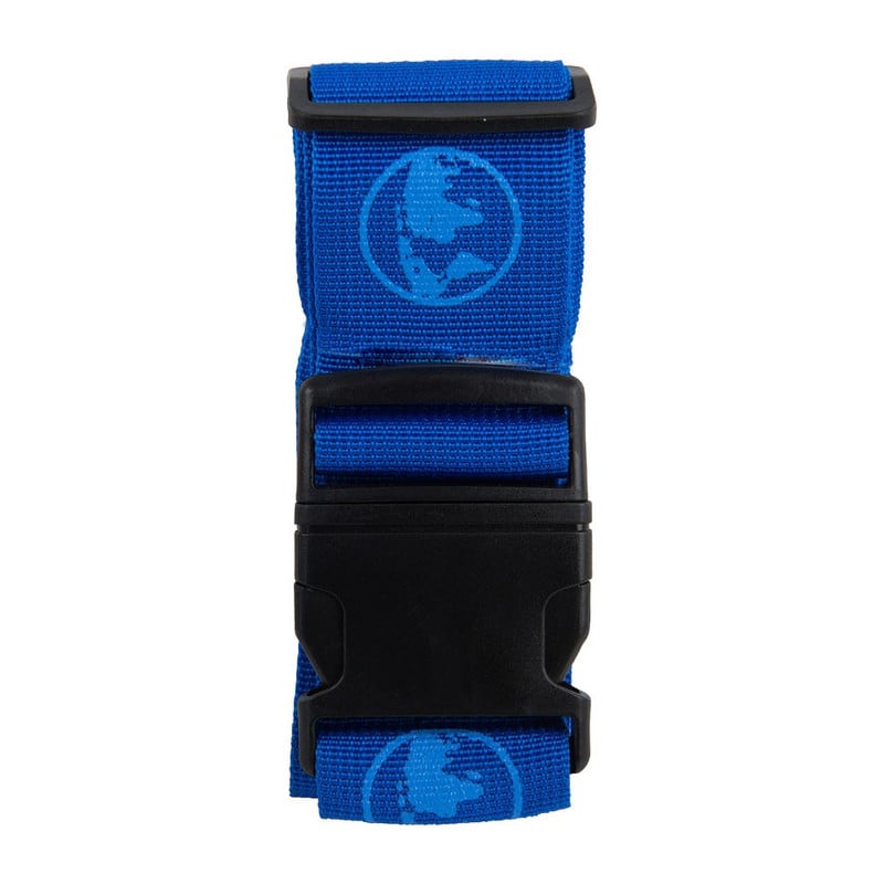 Kofferriem met print - 1.7 m - blauw