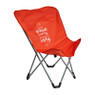 Campingstoel - rood - 72x60x80 cm