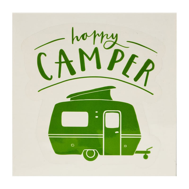 Stickers happy camper - diverse soorten - 14x13 cm
