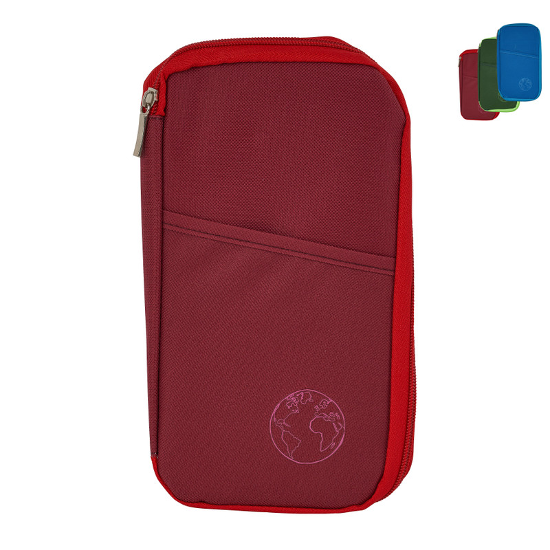 Reis organizor wereldbol - diverse kleuren - 25x15 cm