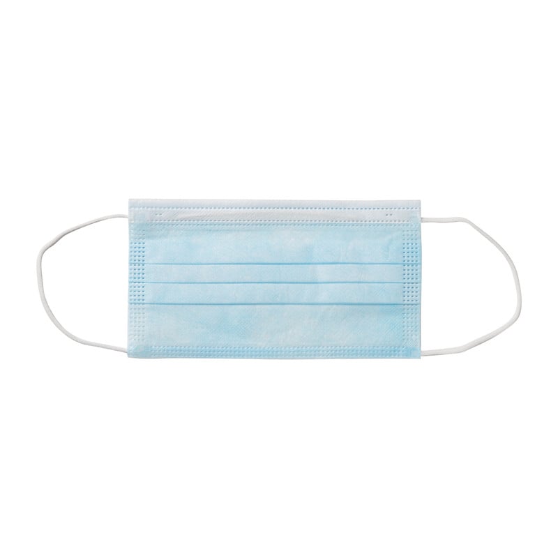 Medische mondkapjes - blauw - 10 stuks
