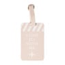 Bagagelabel - roze - 10.5x6.5x0.2 cm