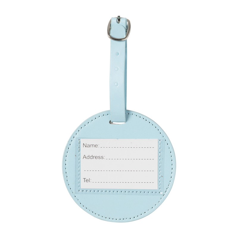 Kofferlabel werelbol - ø9 cm