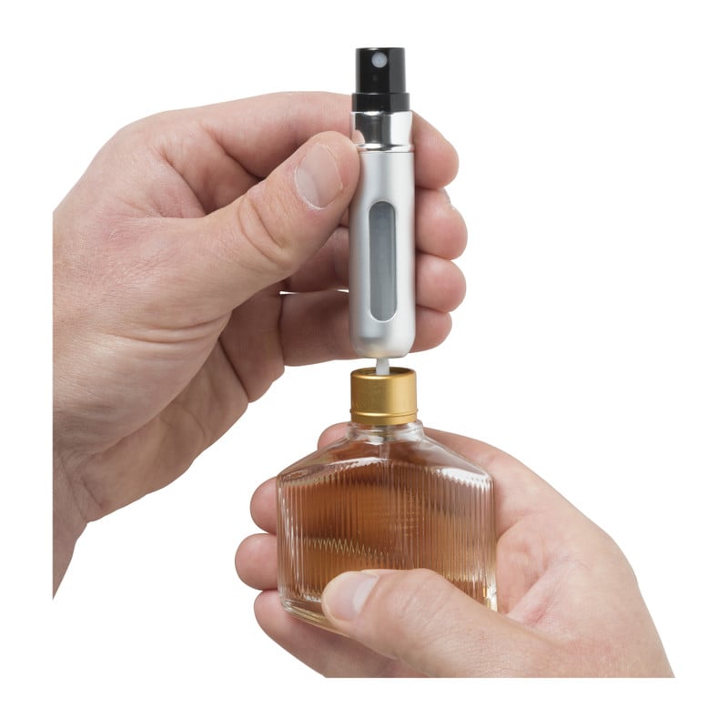 Parfum dispenser - zilverkleurig - 5 ml