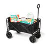 Opvouwbare bolderkar - zwart - 103x54x108 cm 