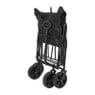 Opvouwbare bolderkar - zwart - 103x54x108 cm 