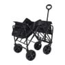 Opvouwbare bolderkar - zwart - 103x54x108 cm 