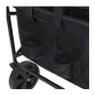 Opvouwbare bolderkar - zwart - 103x54x108 cm 
