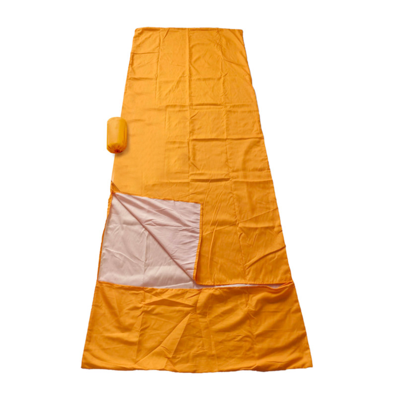 Lakenzak - oranje - polyester - 80x220 cm