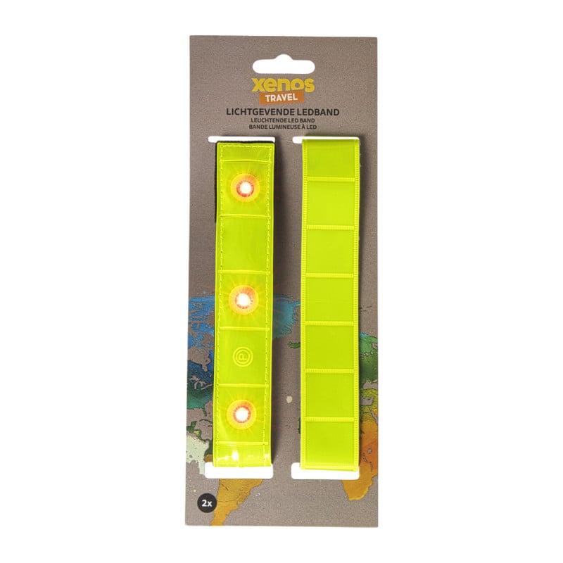 Lichtgevende led band - geel - set van 2