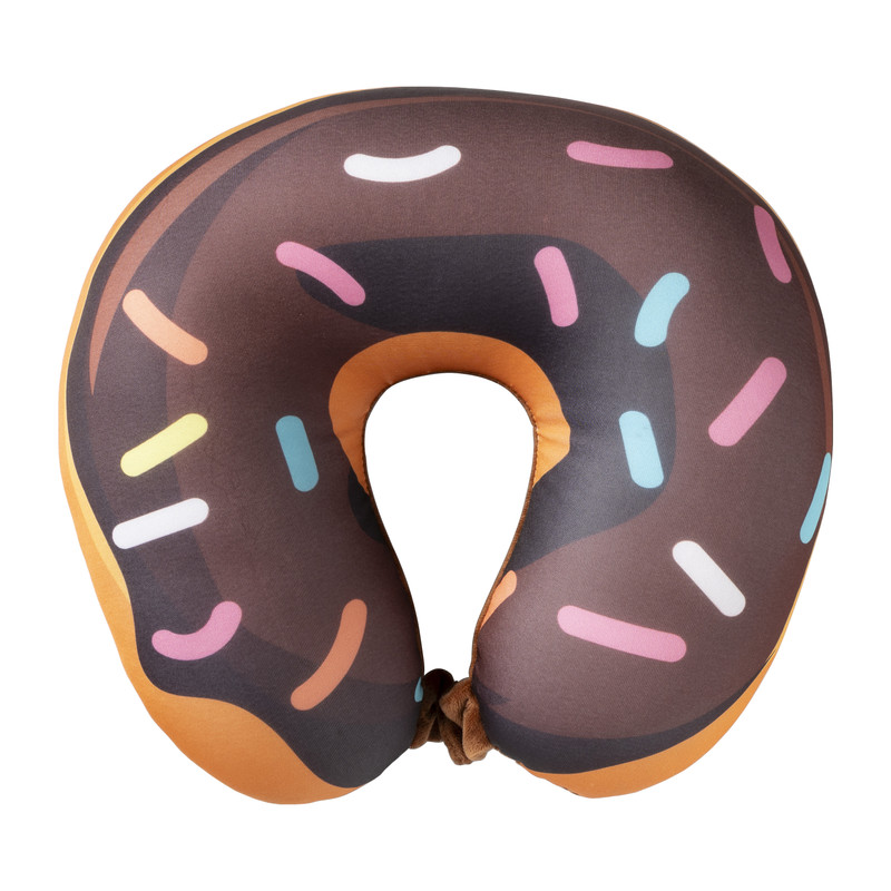 Nekkussen donut - bruin/roze