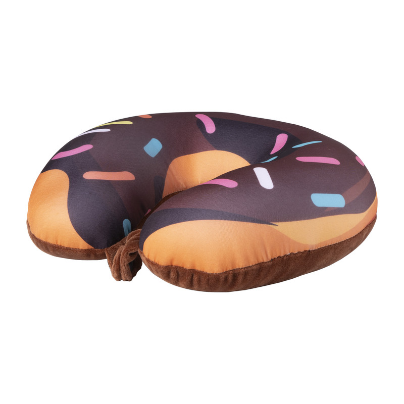 Nekkussen donut - bruin/roze