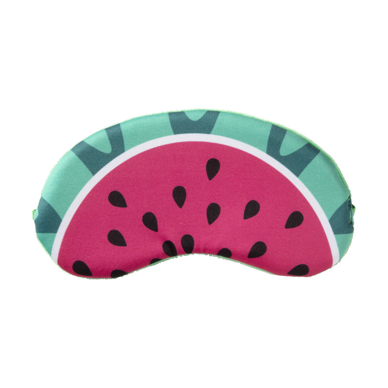 Slaapmasker watermeloen - roze/groen