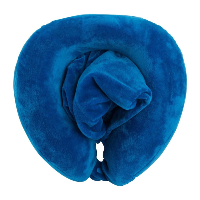 Nekkussen + capuchon - blauw