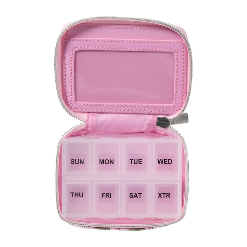 Pillendoos met etui - 11x8x3 cm - diverse varianten