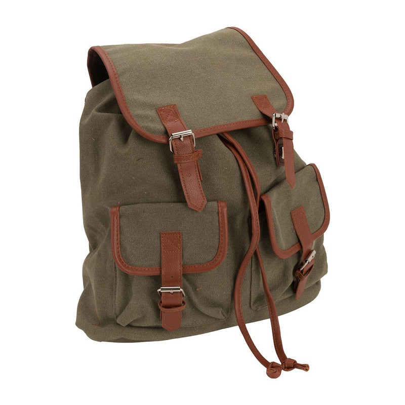 Rugzak canvas - groen