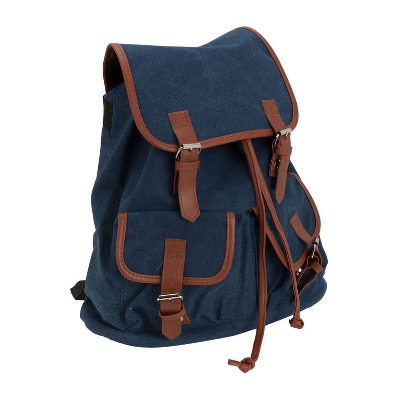 Rugzak canvas - blauw