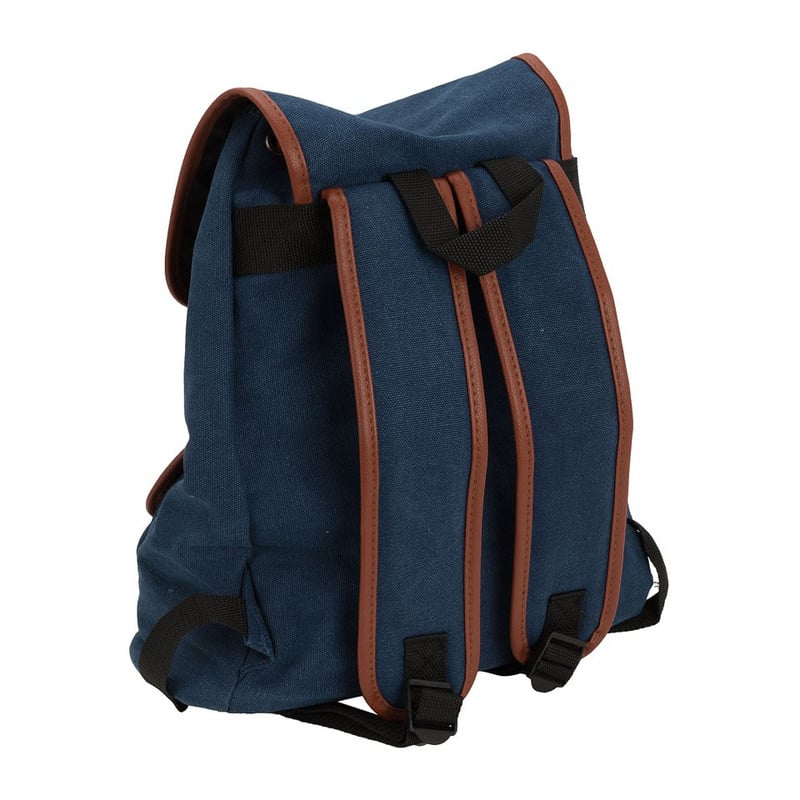 Rugzak canvas - blauw