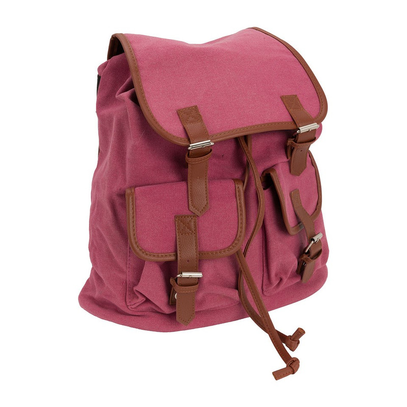 Rugzak canvas - roze