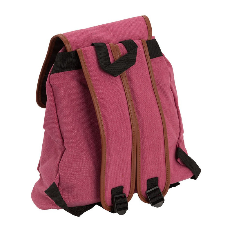 Rugzak canvas - roze