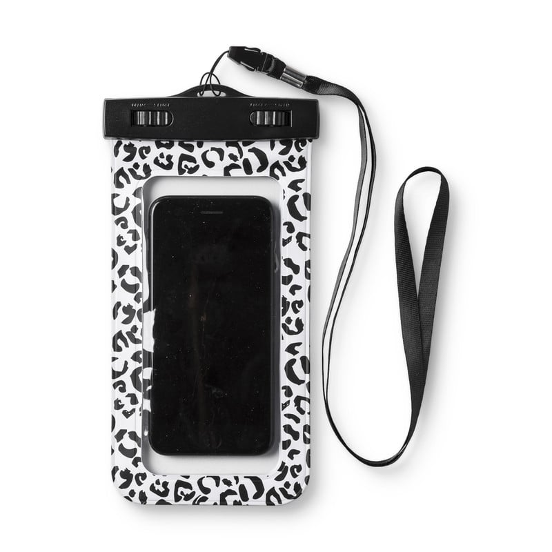 Waterproof telefoonzakje - leopard