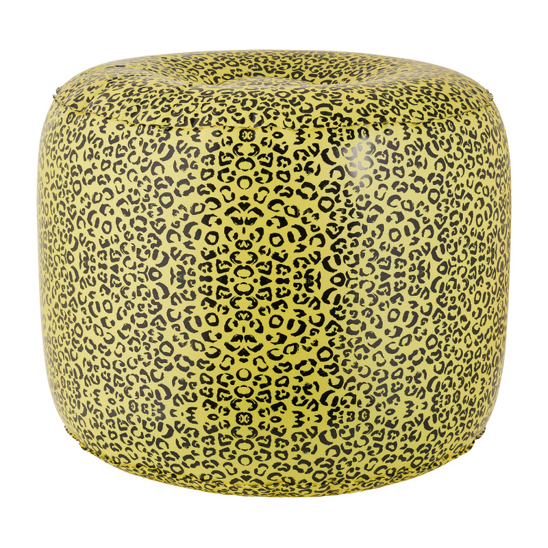 Opblaasbare poef leopard - 50x40 cm