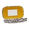 Lenzendoosje met spiegel - leopard - 8,5x5x3 cm