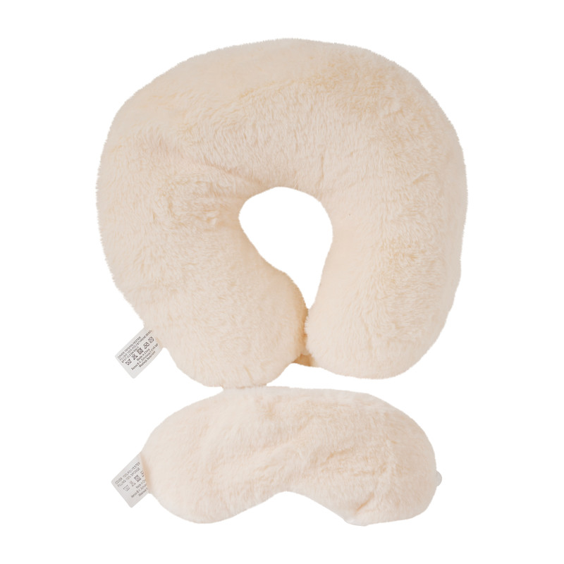 Nekkussen en masker - beige