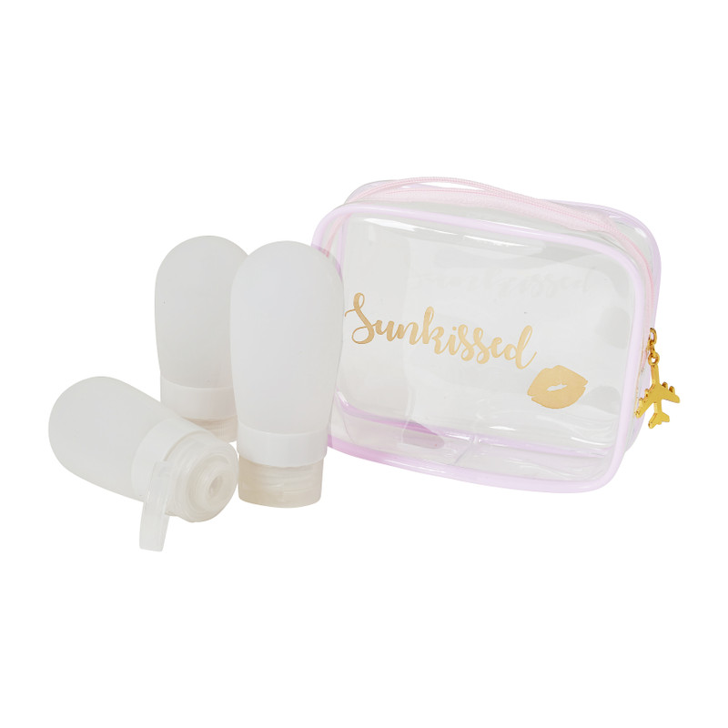 Reisflesjes in etui - set van 3