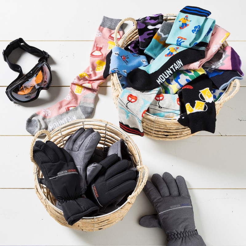 Ski sokken piste - blauw - maat 38-41
