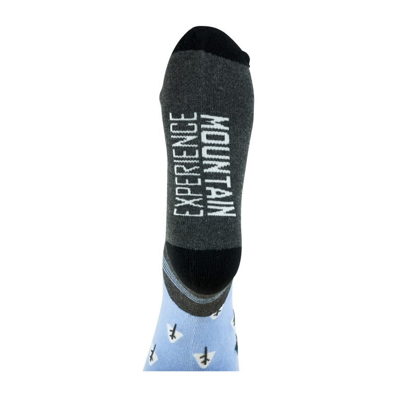 Ski sokken piste - blauw - maat 42-46