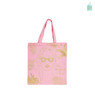 Shopper - groen/roze - 36x40 cm
